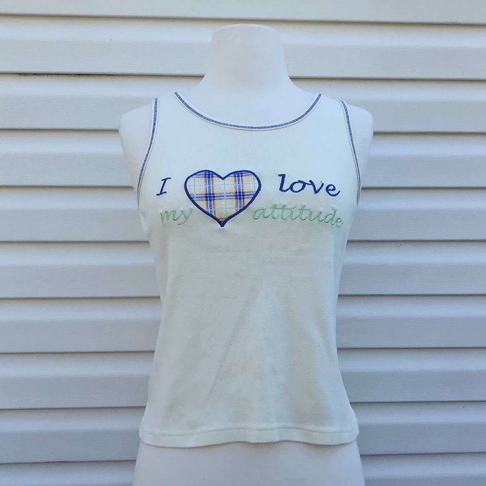 🌼 Vintage “I Love My Attitude” Tank Top 🌼